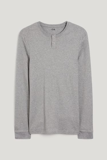 Men - Thermal base layer top - gray-melange