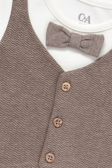 Baby Boys - Baby-Outfit - 2 teilig - cremeweiß