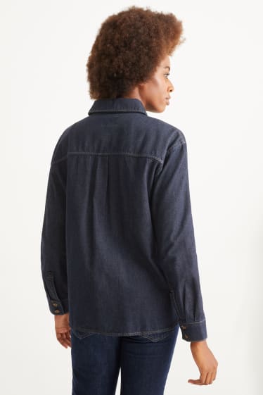 Damen - Jeansbluse - jeans-dunkelblau