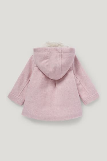Baby Girls - Baby-Jacke mit Kapuze - rosa