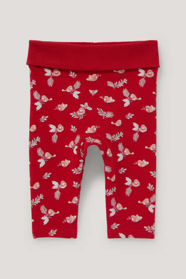 Baby Girls - Baby-Weihnachts-Outfit - 3 teilig - cremeweiß