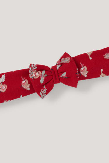 Baby Girls - Baby-Weihnachts-Outfit - 3 teilig - cremeweiß