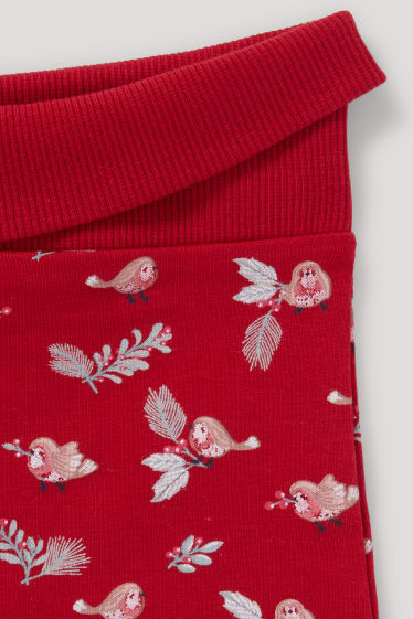 Baby Girls - Baby-Weihnachts-Outfit - 3 teilig - cremeweiß