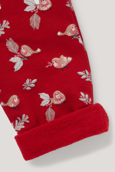 Baby Girls - Baby-Weihnachts-Outfit - 3 teilig - cremeweiß
