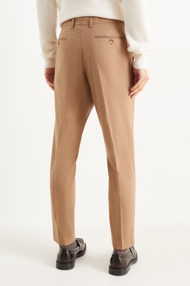Men - Mix-and-match trousers - regular fit - Flex - stretch - light brown
