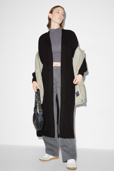 Clockhouse Girls - CLOCKHOUSE - Lange Strickjacke - schwarz