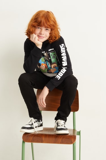 Kids Boys - Minecraft - Hoodie - schwarz