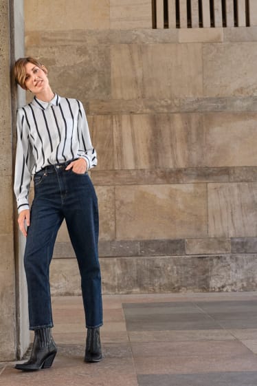 Dames - Premium Denim by C&A - straight jeans - high waist - jeansblauw