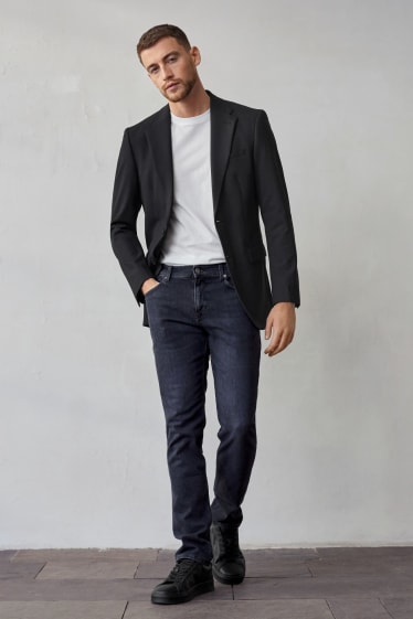 Heren - Premium Denim by C&A - slim jeans - zwart