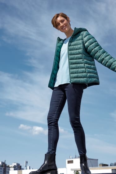 Damen - Skinny Jeans - Mid Waist - Shaping-Jeans - LYCRA® - jeans-blau