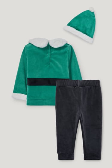 Baby Boys - Elf - Baby-Weihnachts-Outfit - 3 teilig - grün