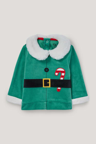 Baby Boys - Elf - Baby-Weihnachts-Outfit - 3 teilig - grün