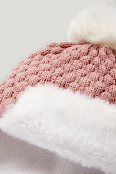 Bebés niñas - Gorro de punto para bebé - rosa