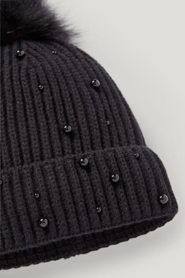 Niñas - Gorro de punto - negro