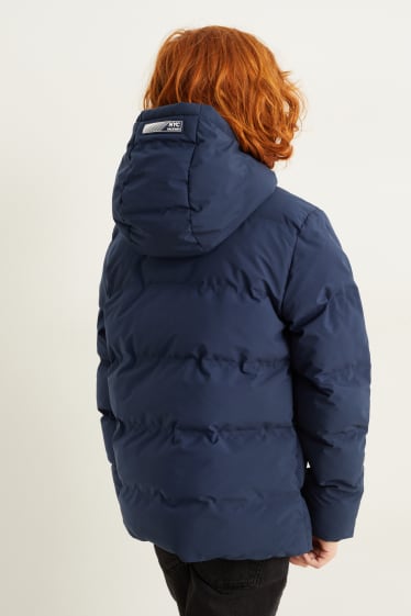 Reverskraag - Gewatteerde jas met capuchon - donkerblauw