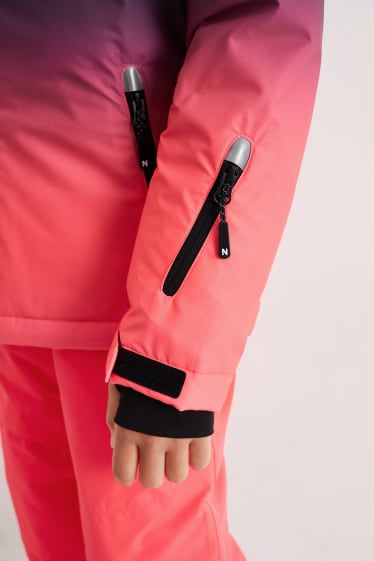 Kids Girls - Ski-jas met capuchon - zwart