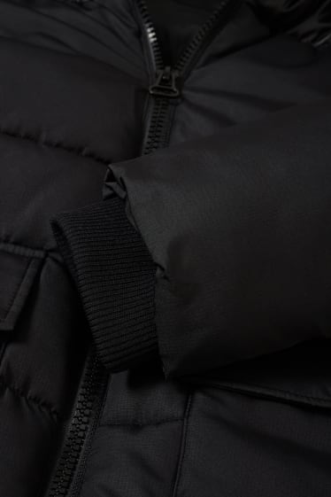 Clockhouse Boys - Quilted jacket with hood - black