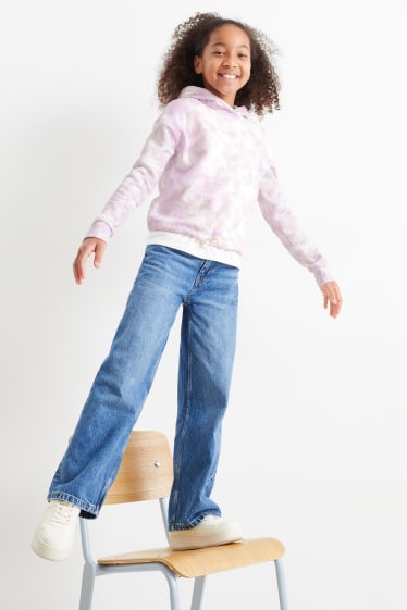 Kids Girls - Hoodie - gemustert - hellviolett