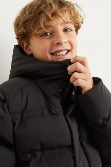 Kids Boys - Steppjacke mit Kapuze - schwarz