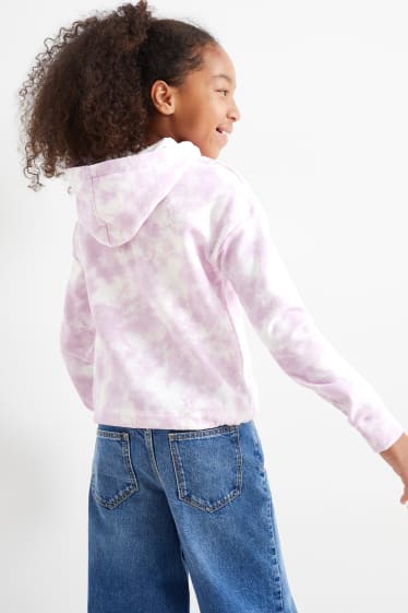 Kids Girls - Hoodie - gemustert - hellviolett