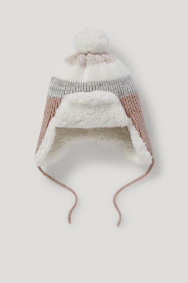 Baby Boys - Gebreide babymuts - crèmekleurig