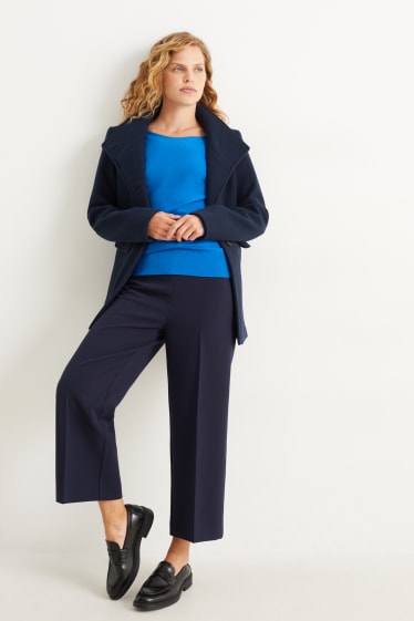 Damen - Feinstrick-Pullover - blau