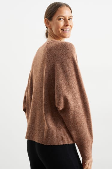 Damen - Pullover - braun