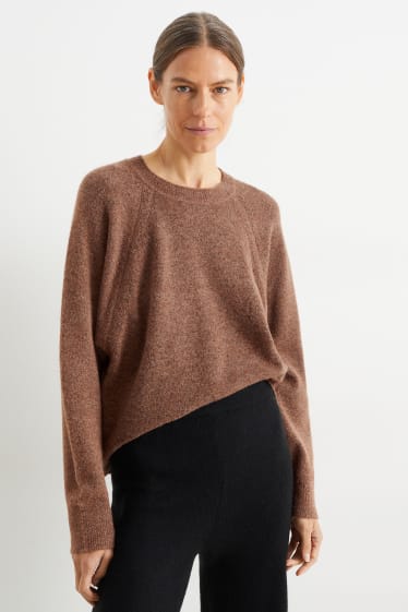 Damen - Pullover - braun