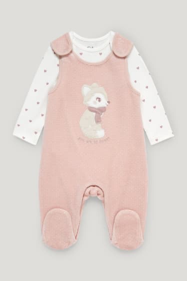 Baby Girls - Strampler-Set - 2 teilig - hellbeige