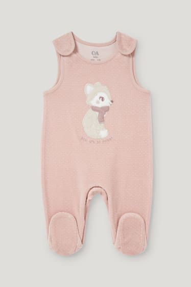 Baby Girls - Strampler-Set - 2 teilig - hellbeige
