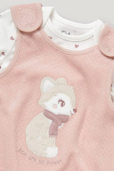 Baby Girls - Strampler-Set - 2 teilig - hellbeige