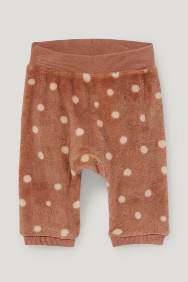 Baby Girls - Rudolph - baby Christmas thermal outfit - 2 piece - brown