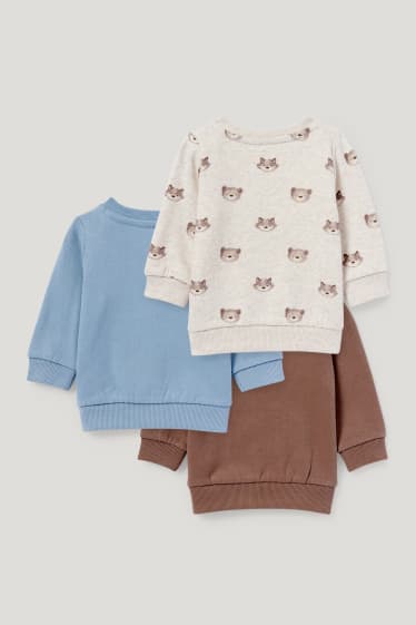 Exklusiv Online - Multipack 3er - Baby-Sweatshirt - hellbeige