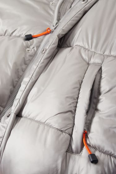 Clockhouse Boys - Quilted jacket with hood - silver