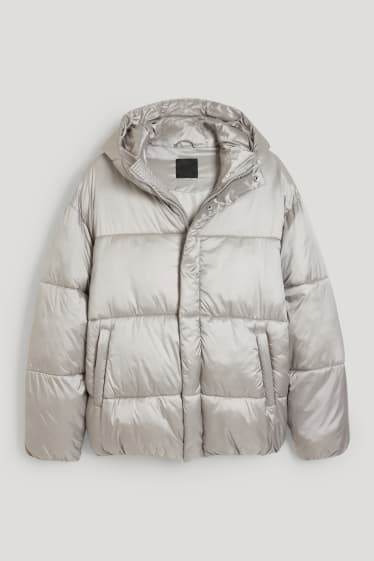 Clockhouse Boys - Quilted jacket with hood - silver