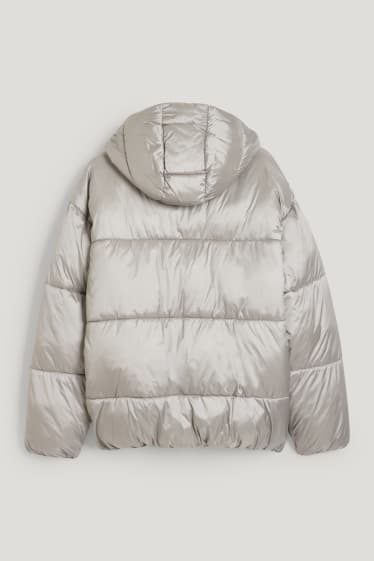 Clockhouse Boys - Quilted jacket with hood - silver