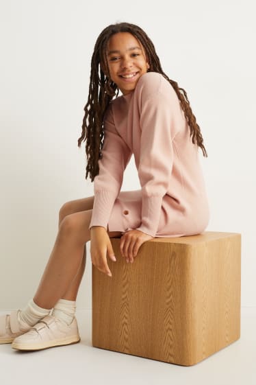Kids Girls - Strickkleid - rosa