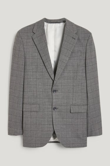 Hommes - Veste de costume - regular fit - Flex - stretch - LYCRA® - gris chiné