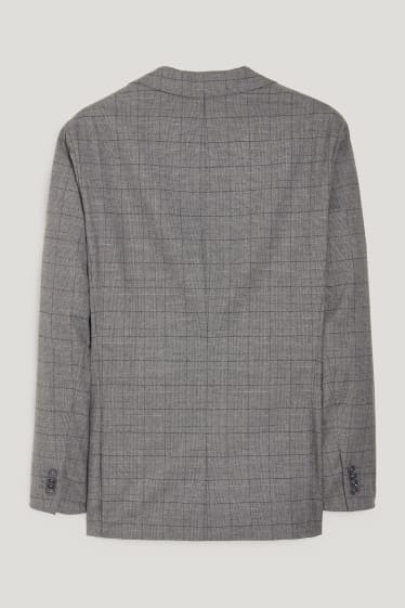 Hommes - Veste de costume - regular fit - Flex - stretch - LYCRA® - gris chiné