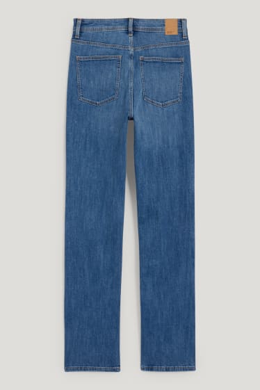Mujer - Straight jeans - high waist - vaqueros - azul