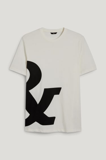 Herren - T-Shirt - cremeweiß