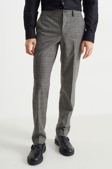 Herren - Baukasten-Hose - Regular Fit - Flex - Stretch - grau-melange