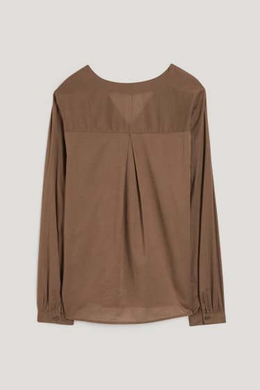 Damen - Bluse - braun