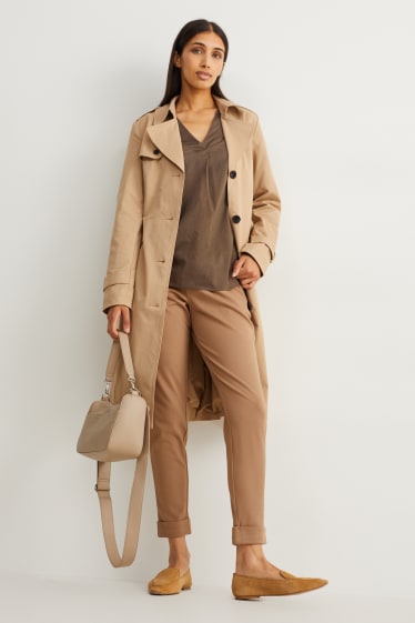 Damen - Bluse - braun