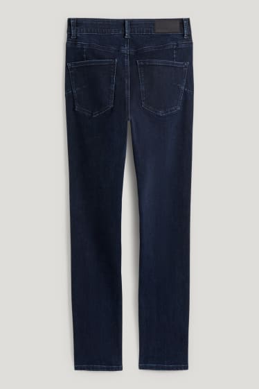 Women - Slim jeans - mid-rise waist - shaping jeans - LYCRA® - denim-dark blue