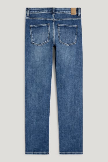 Dames - Straight jeans - mid waist - LYCRA® - jeansblauw