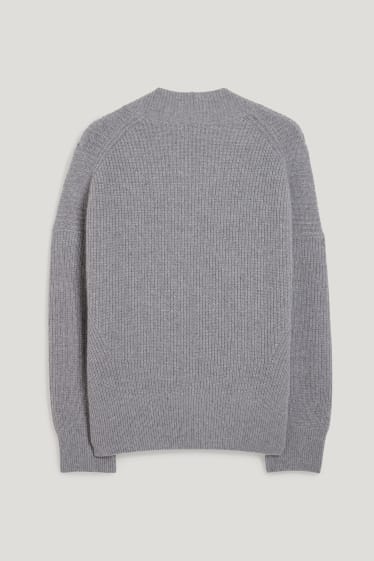 Women - Cashmere cardigan - gray