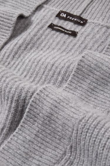 Women - Cashmere cardigan - gray
