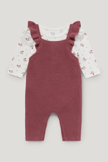 Exklusiv Online - Baby-Outfit - 2 teilig - dunkelrosa