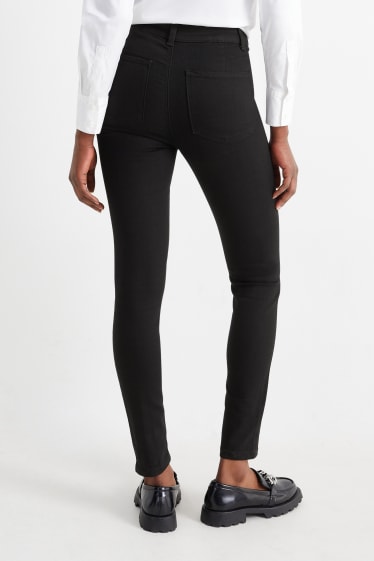Damen - Jegging Jeans - High Waist - schwarz